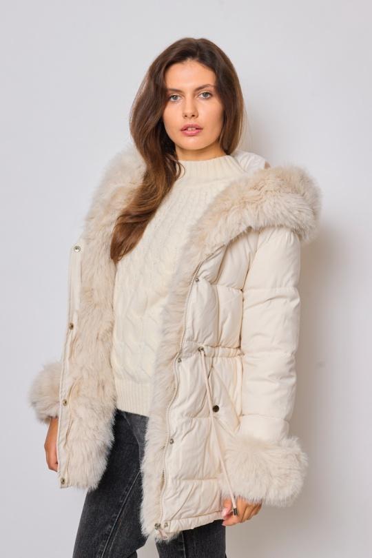 Doudounes Femme Ecru Lucky J RD9168 Efashion Paris