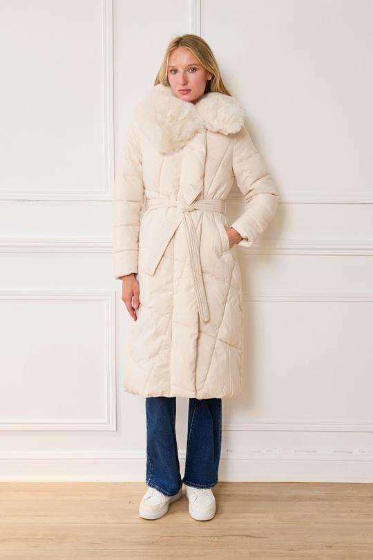 Doudounes Femme Ecru Lucky J RD9158 Efashion Paris