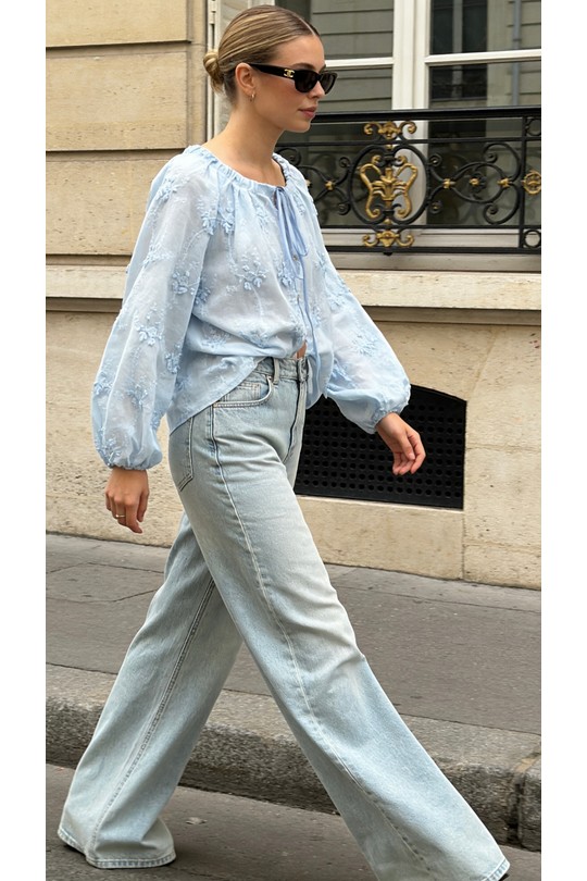 Chemises Femme Bleu ciel Lucky J 3013 Efashion Paris