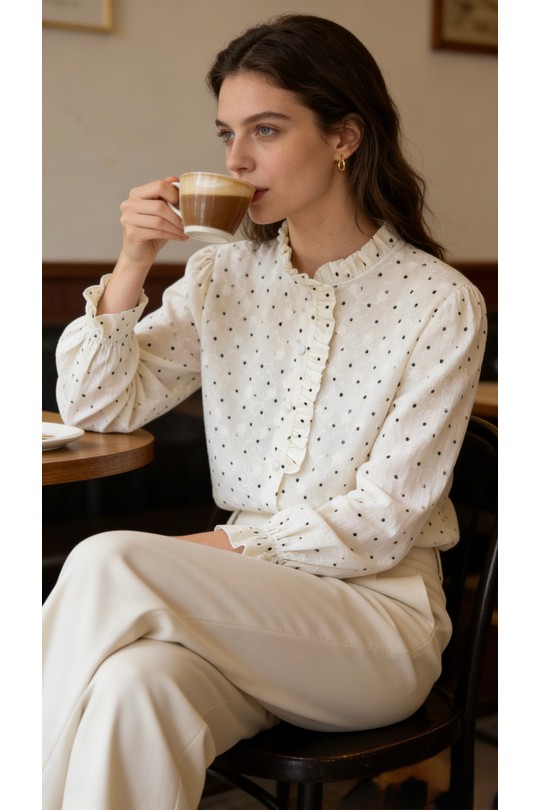 Chemises Femme Blanc Lucky J CLF010 Efashion Paris