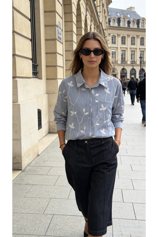 Chemises Femme Bleu ciel Lucky J CLF008 Efashion Paris