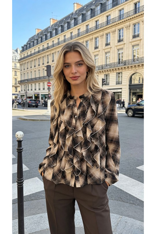 Chemises Femme Bleu marine Lucky J CLF014 Efashion Paris