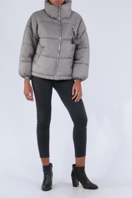 Doudounes Femme Gris Lucky J RD8105 Efashion Paris