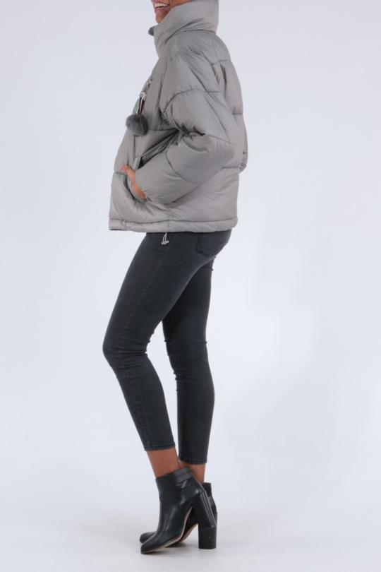 Doudounes Femme Gris Lucky J RD8105 Efashion Paris