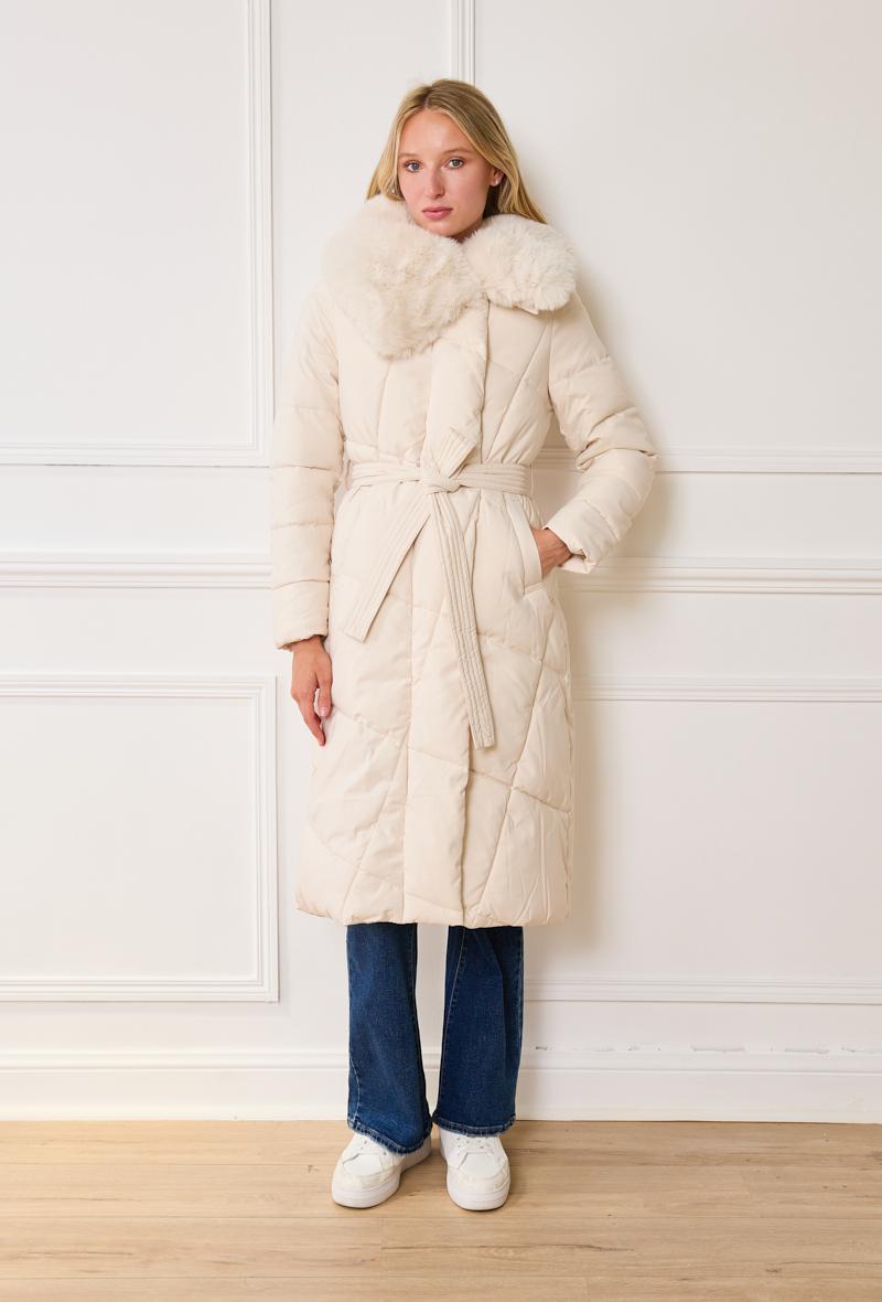 Doudounes Femme Ecru Lucky J RD9158 #c Efashion Paris