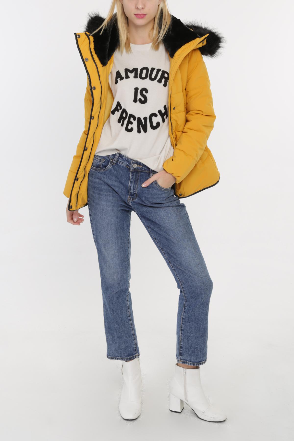 Doudounes Femme Jaune Lucky J RD9116 #c Efashion Paris