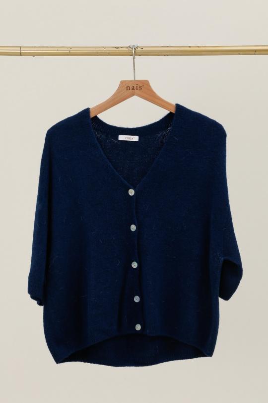 Gilets Femme Bleu marine Naïs AL11142 Efashion Paris
