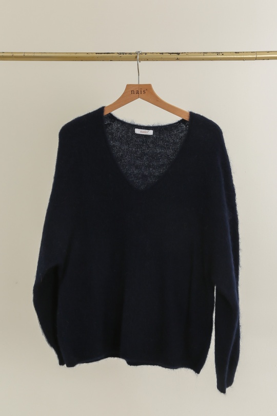 Pulls Femme Bleu marine Naïs MN12109 Efashion Paris