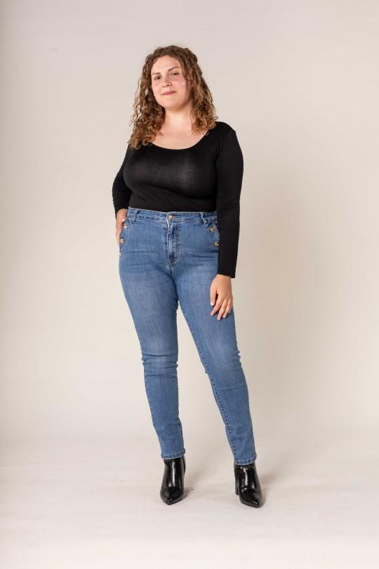 Jeans Women Blue Nina Carter P220-5 Efashion Paris