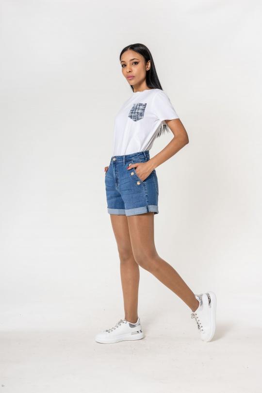 Shorts Mujer Blue Nina Carter P506-5 Efashion Paris