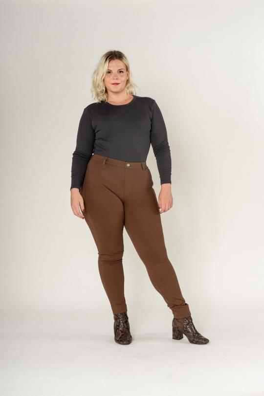 Leggings  Donna Brown Nina Carter A007-67 Efashion Paris