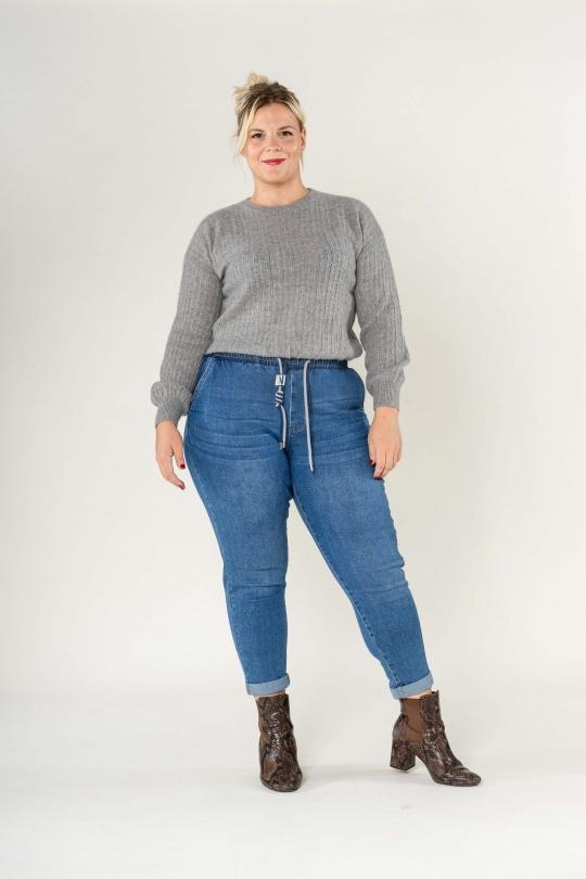 Pantalons Femme Bleu Nina Carter P518-35 Efashion Paris