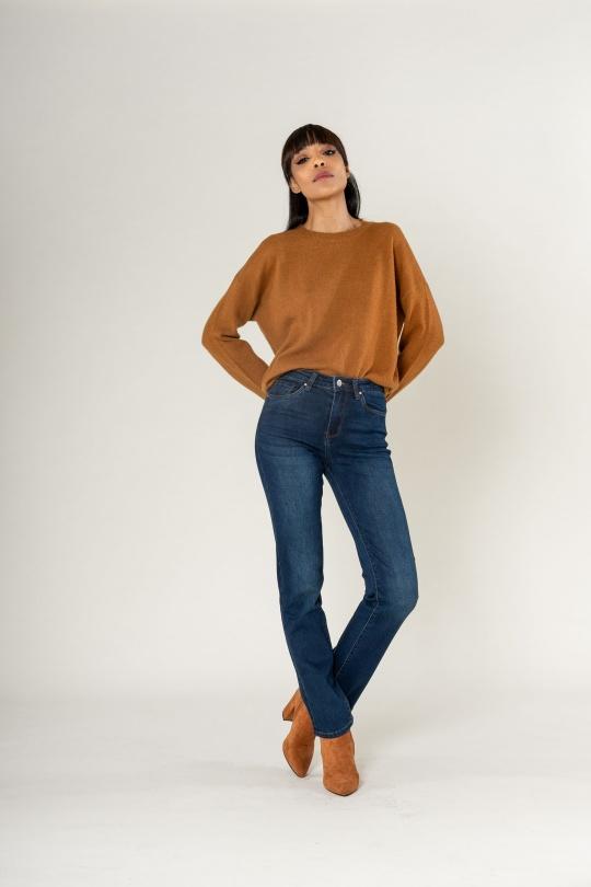 Jeans Femme Bleu foncé Nina Carter P517-2 Efashion Paris