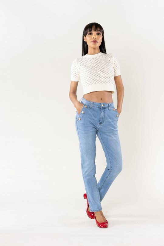 Jeans Femme Bleu Nina Carter P216-6 Efashion Paris