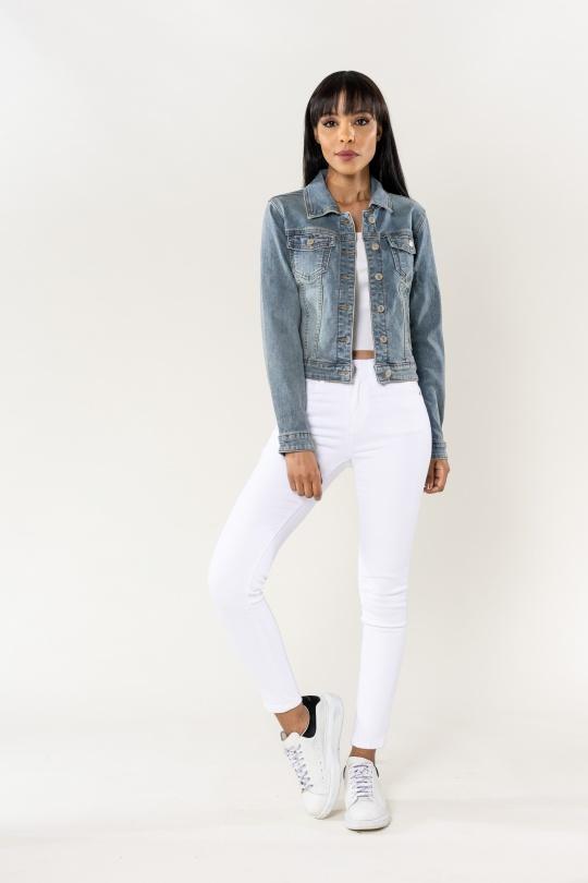 Vestes  Femme Bleu Nina Carter S338-1 Efashion Paris