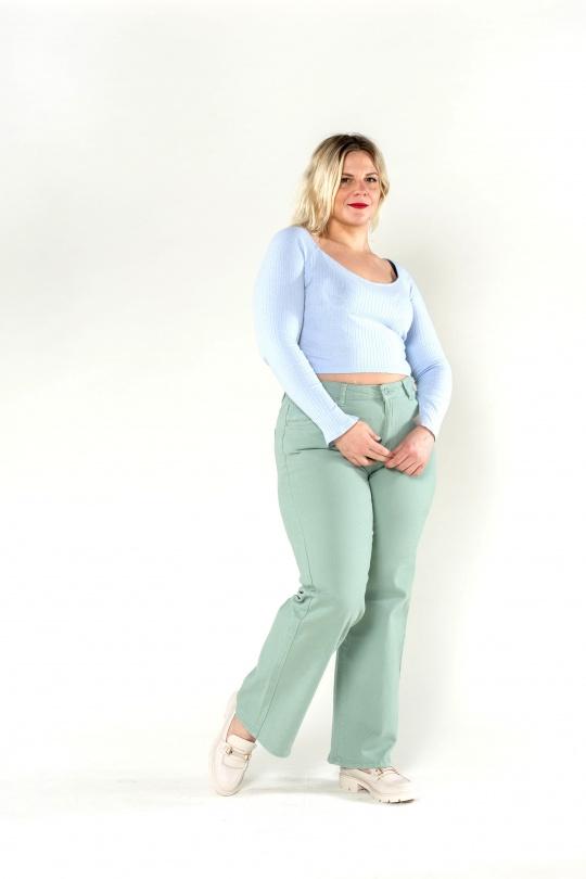 Jeans Femme Vert Nina Carter P603-75 Efashion Paris