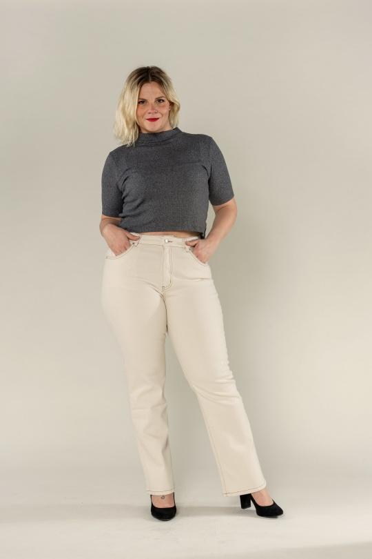 Jeans Femme Beige Nina Carter P612-81 Efashion Paris