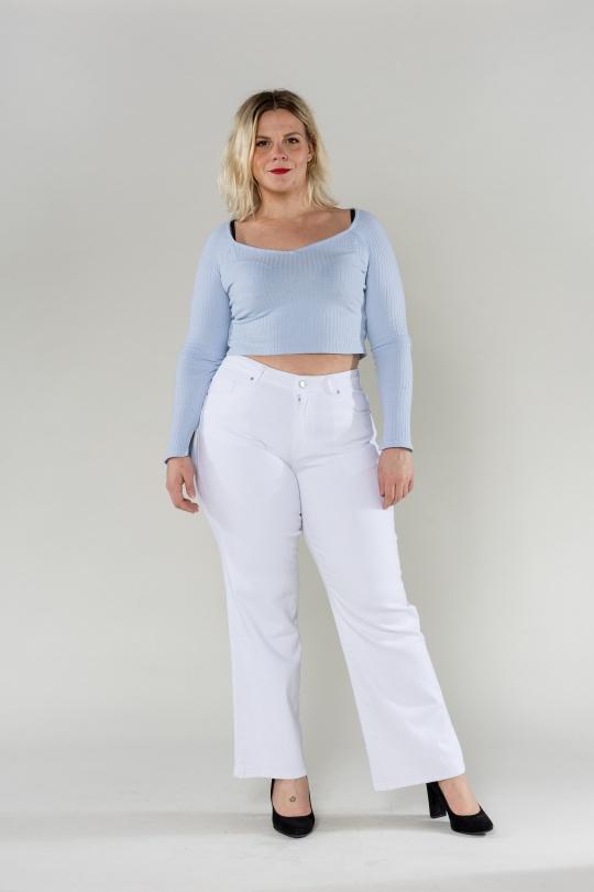 Jeans Femme Blanc Nina Carter P603-10 Efashion Paris