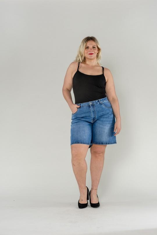 Shorts Femme Bleu Nina Carter P618-5 Efashion Paris