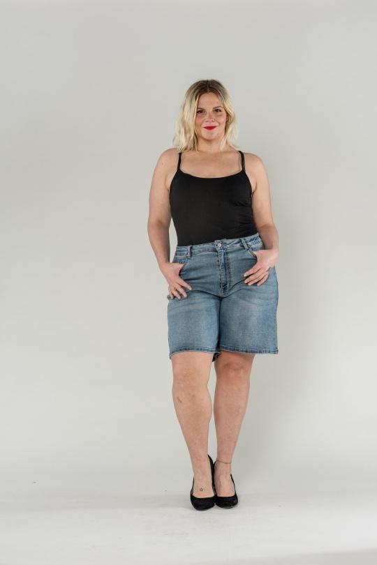 Shorts Femme Bleu Nina Carter P618-82 Efashion Paris