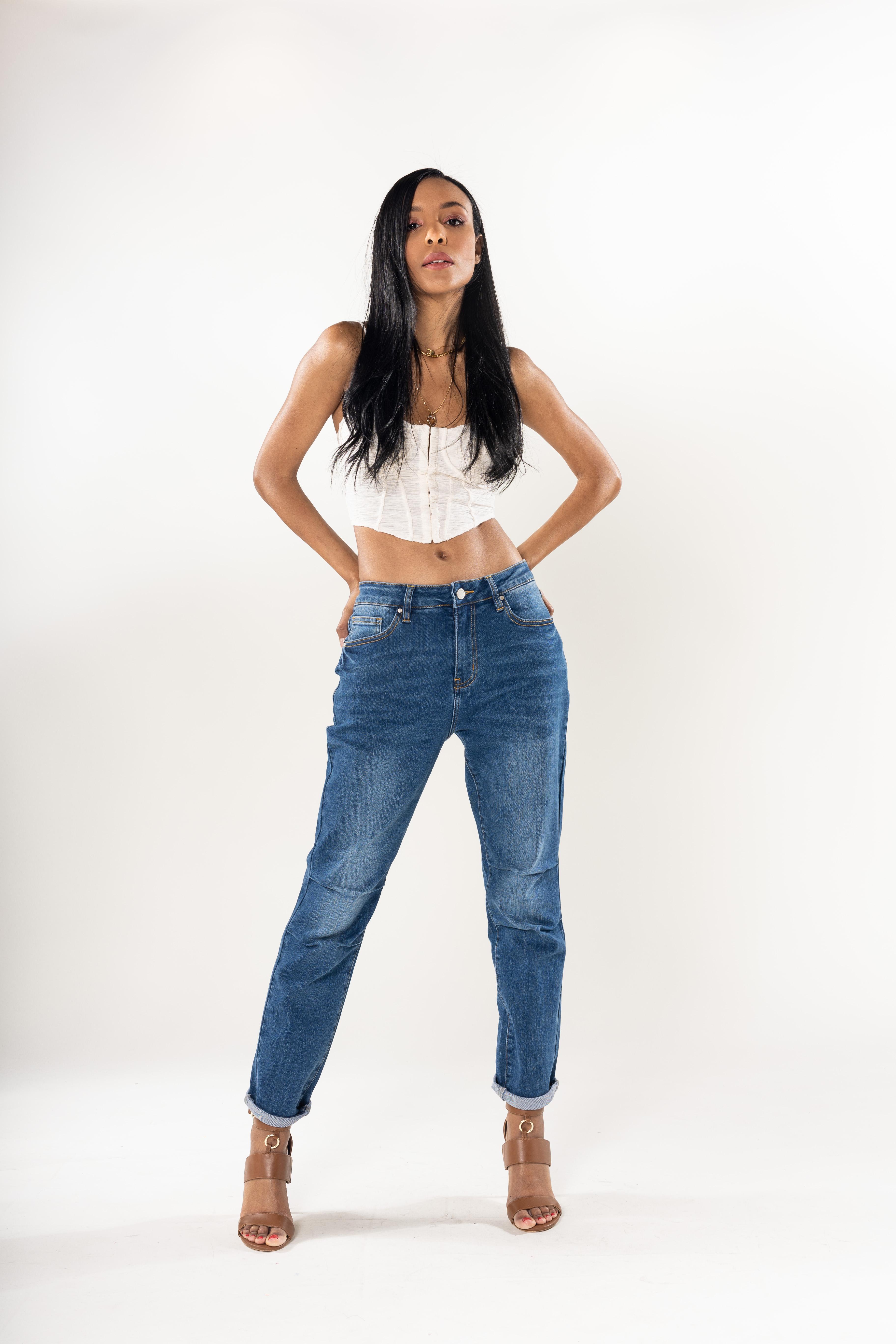 Jeans Femme Q1892 BLEU Nina Carter Efashion Paris sur eFashion.