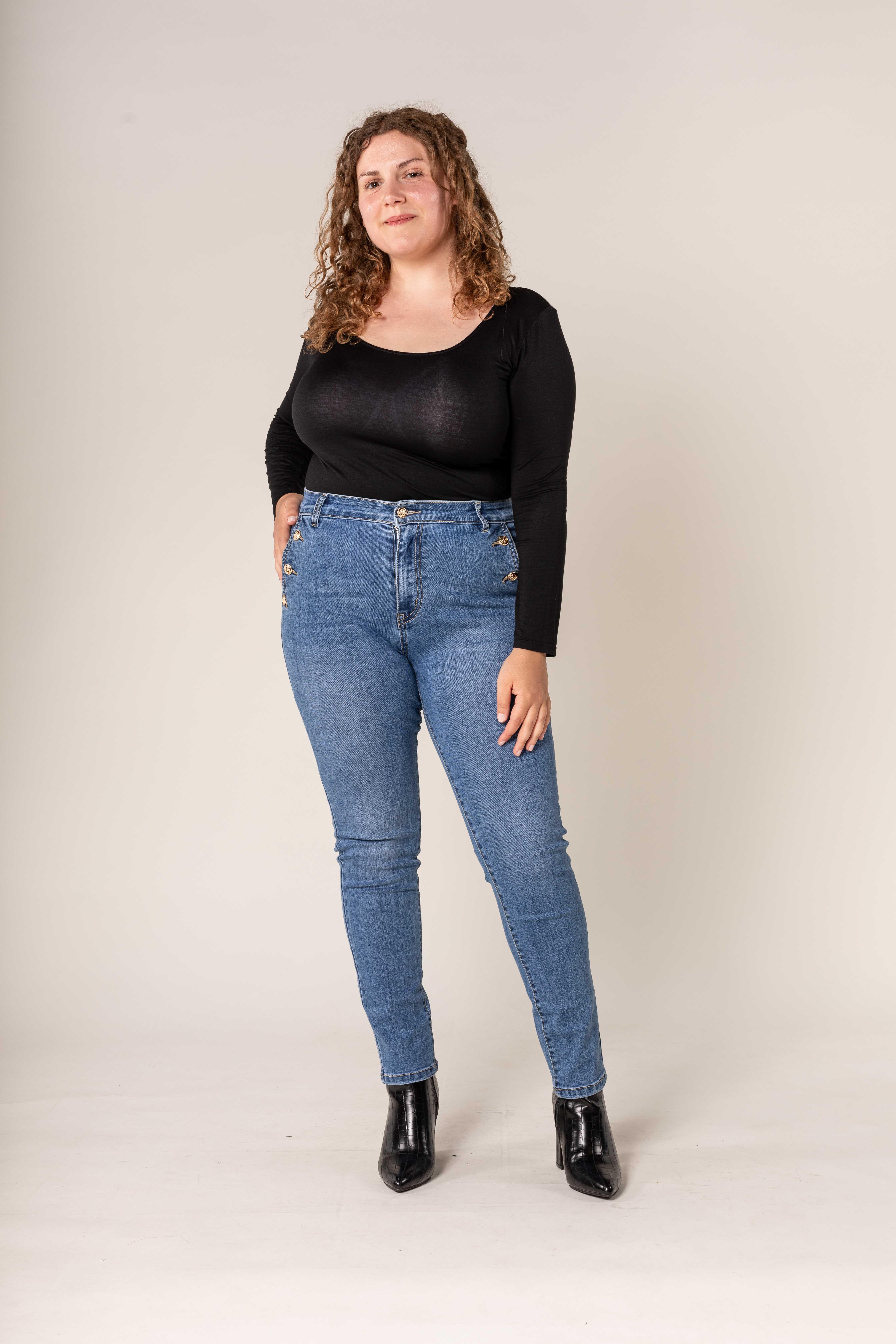 Jeans Women Blue Nina Carter P220-5 #c Efashion Paris