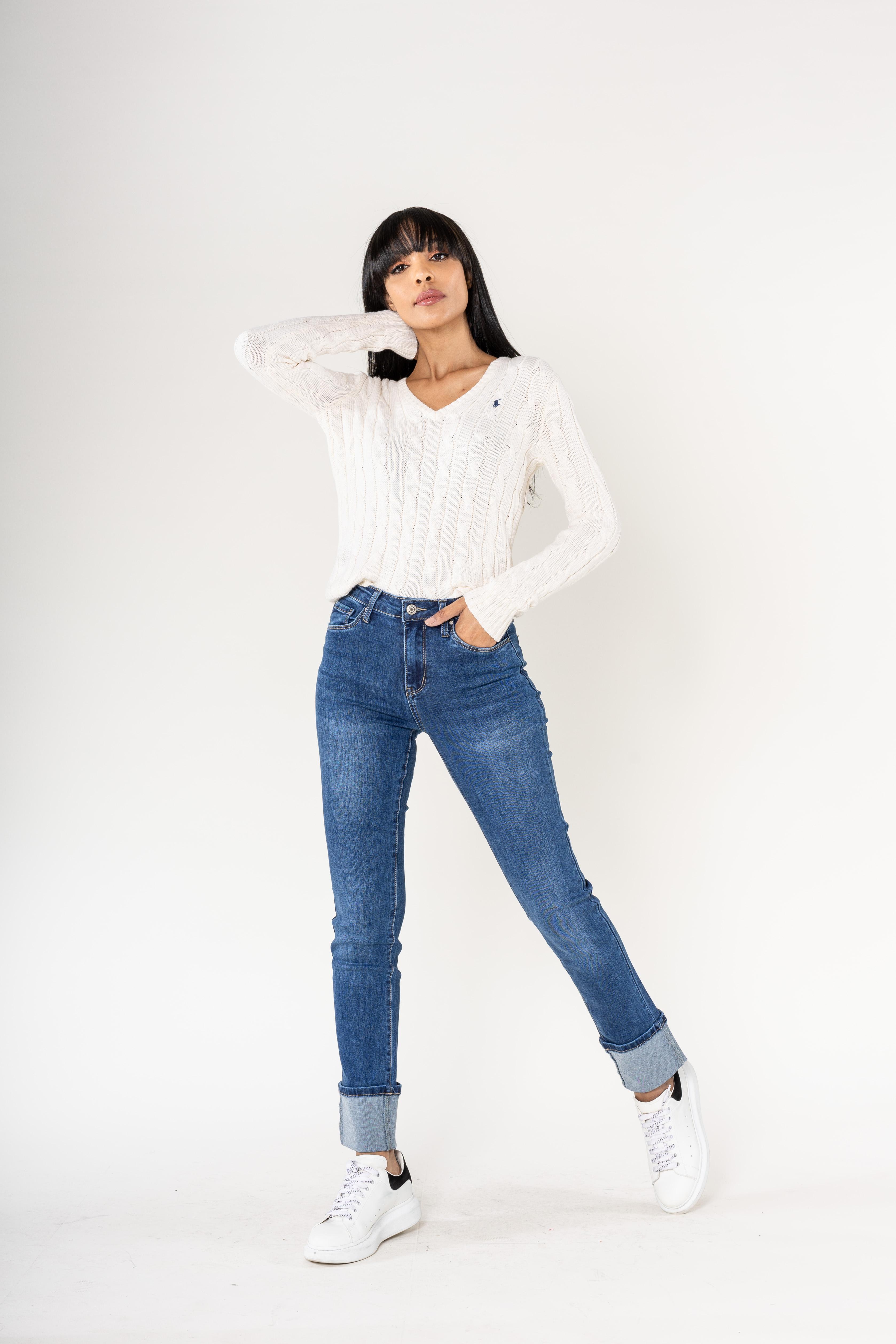 Jeans Femme Bleu Nina Carter P600-1 #c Efashion Paris
