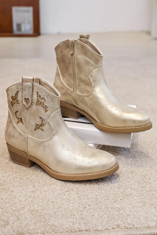 Bottines Chaussures Doré COVANA Y2261 Efashion Paris