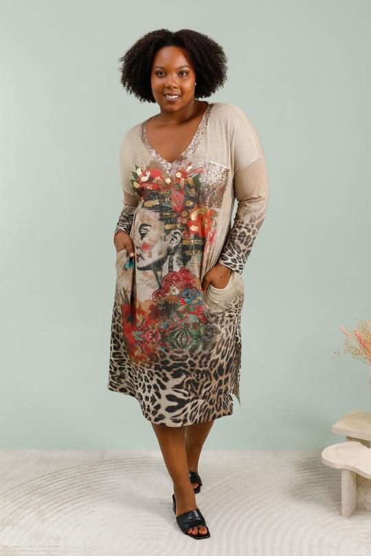 Robes & Combinaisons Femme Kaki Bellove 3618 Efashion Paris