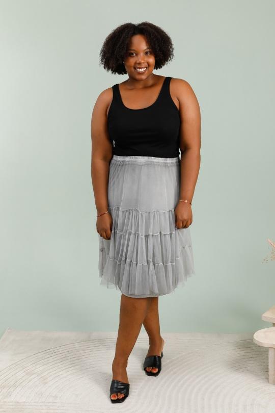 Jupes Femme Gris Bellove 3226 Efashion Paris