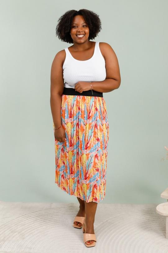 Jupes Femme Orange Bellove 3185 Efashion Paris