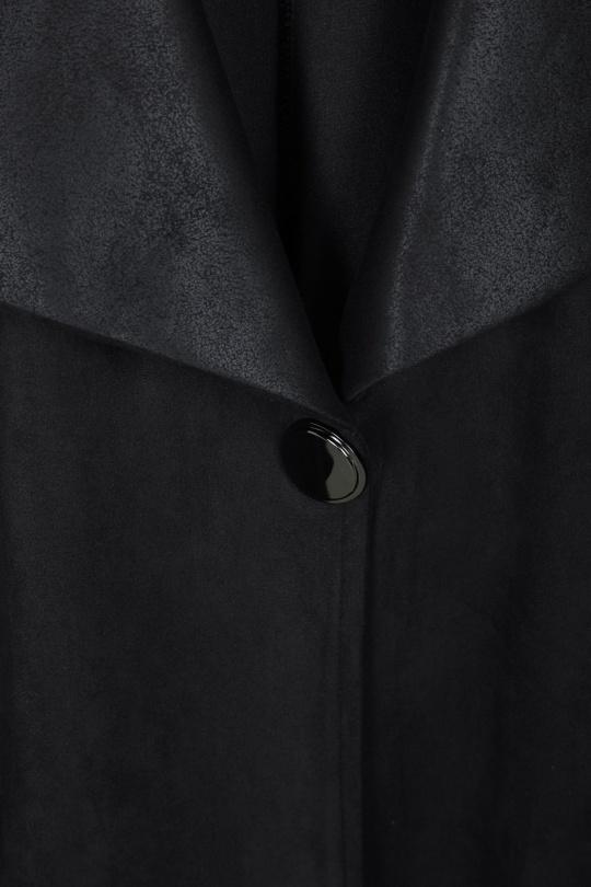 veste longue grande taille femme 46 au 60 marque 2w paris v1458 noir