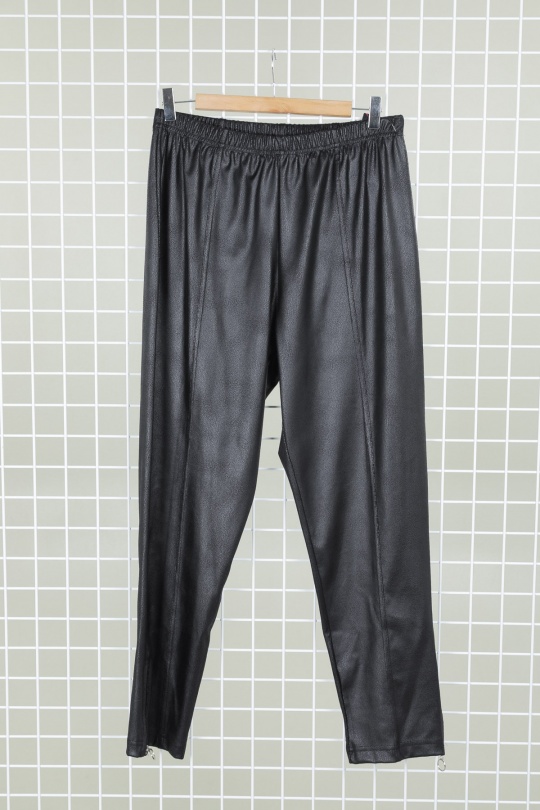 pantalon grande taille simili cuir 46 au 60 marque 2w paris p2193 noir