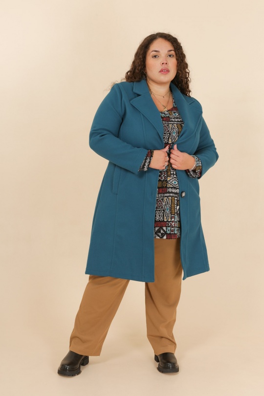recibir profundo Capilares Abrigos Mujer M1533-BLEU CANARD 2W Paris | Efashion Paris en eFashion.