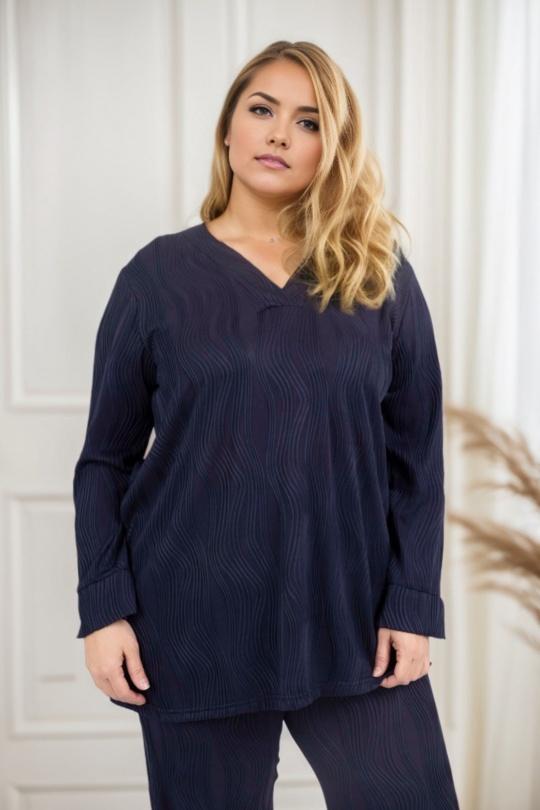 Tunics Women Marine blue 2W Paris H5071 Efashion Paris