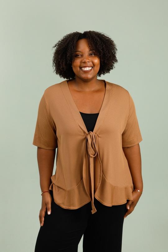 Cardigans Women Camel 2W Paris G1727 Efashion Paris