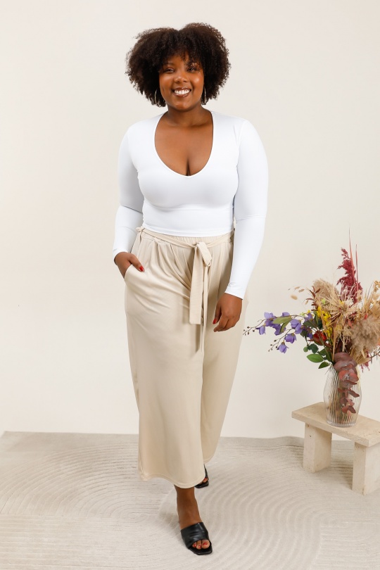 Pantalons Femme Beige 2W Paris P2317 Efashion Paris