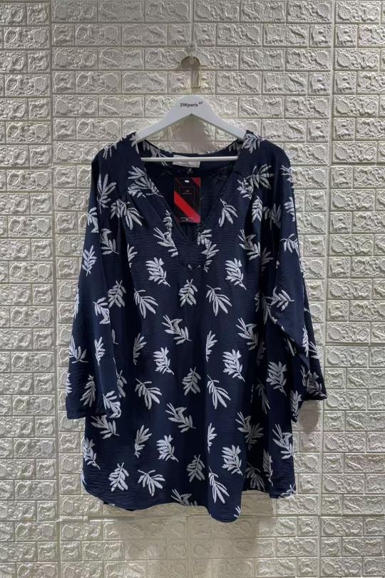 Tuniques Femme Bleu marine 2W Paris H5146 Efashion Paris