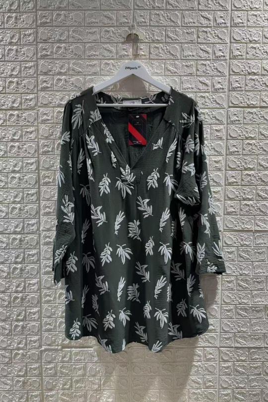 Tuniques Femme Kaki 2W Paris H5146 Efashion Paris