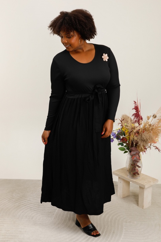 Robes & Combinaisons Femme Noir 2W Paris R1738 Efashion Paris