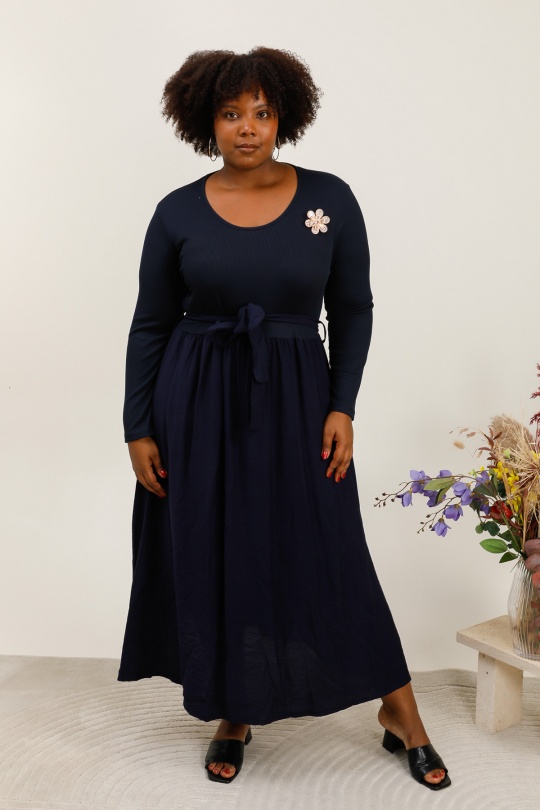 Robes & Combinaisons Femme Bleu marine 2W Paris R1738 Efashion Paris