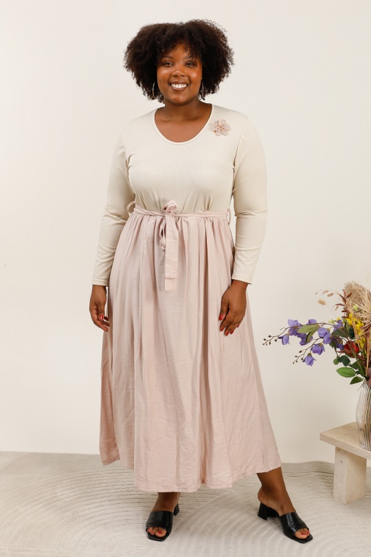 Robes & Combinaisons Femme Beige 2W Paris R1738 Efashion Paris