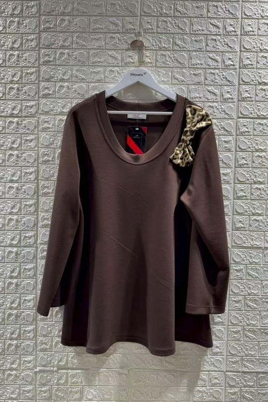 Tops Femme Marron 2W Paris H5148 Efashion Paris