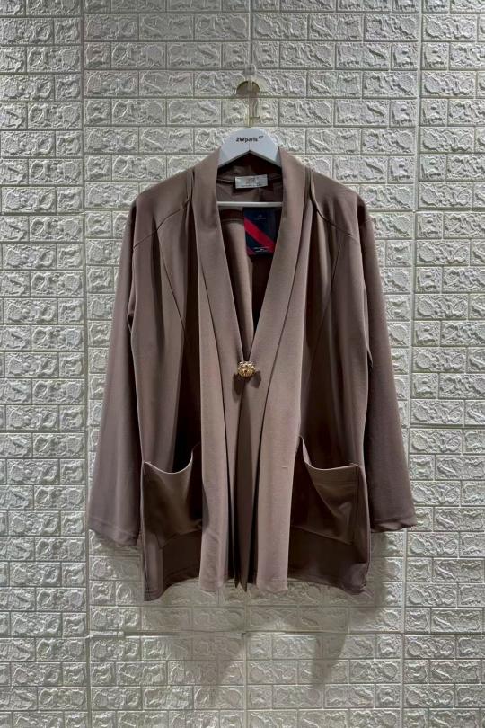 Vestes Femme Taupe 2W Paris V1745 Efashion Paris