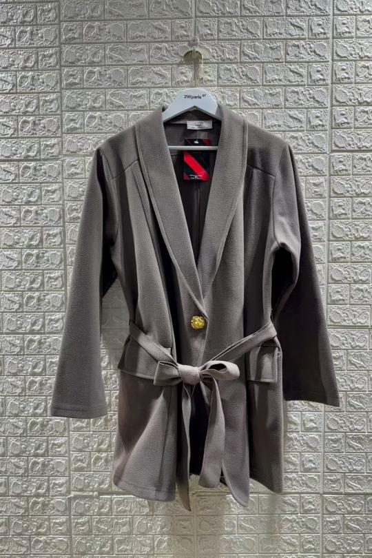 Manteaux Femme Taupe 2W Paris V1742 Efashion Paris