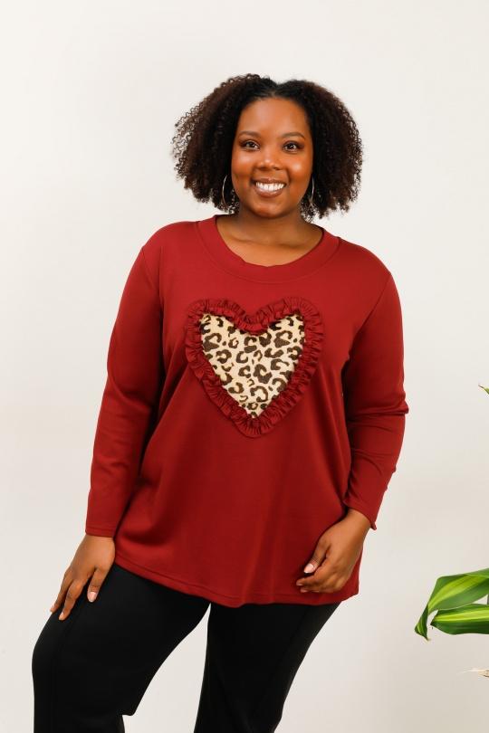 Tops Donna Burgundy 2W Paris H5145 Efashion Paris