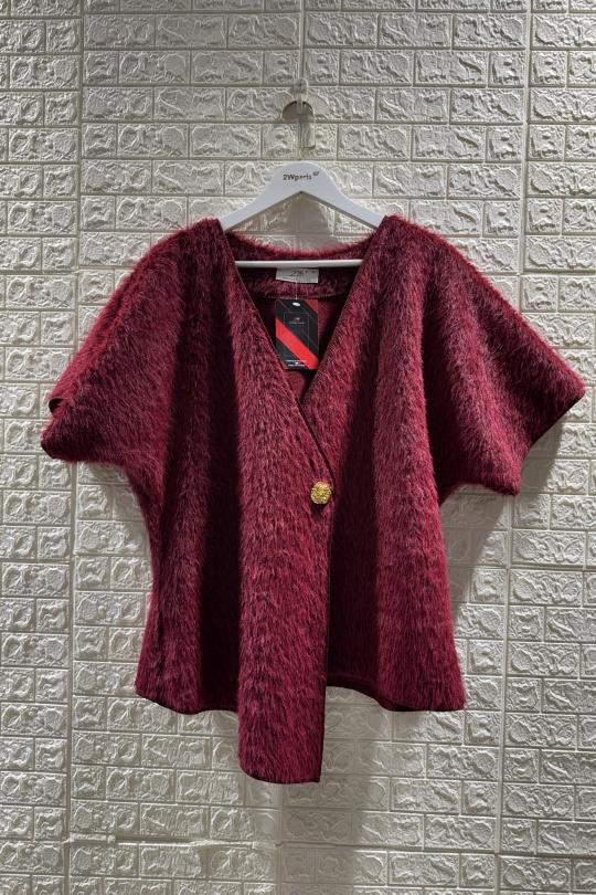 Gilets Femme Bordeaux 2W Paris V1750 Efashion Paris