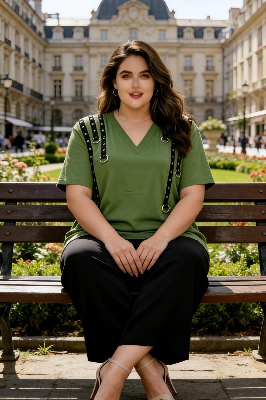 Tops Femme Vert 2W Paris 2WH36 Efashion Paris