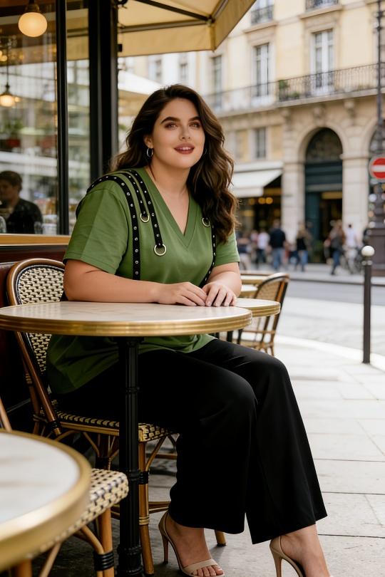 Tops Femme Vert 2W Paris 2WH36 Efashion Paris