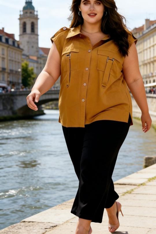 Chemises & blouses Femme Moutarde 2W Paris 2WH41 Efashion Paris